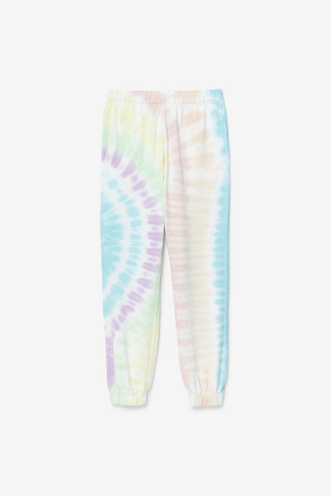 Fila Pants Raleigh Tie Dye Jogger Womens White - India UBI-968405